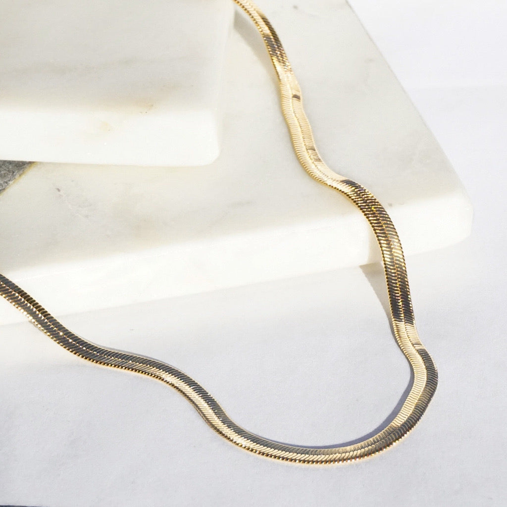 Pure Copper Snake Chain ,solid Copper Chain , Snake Chain Necklace