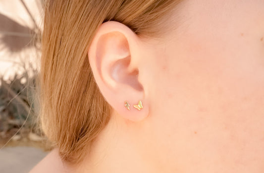 Mini Bolt Stud Earrings