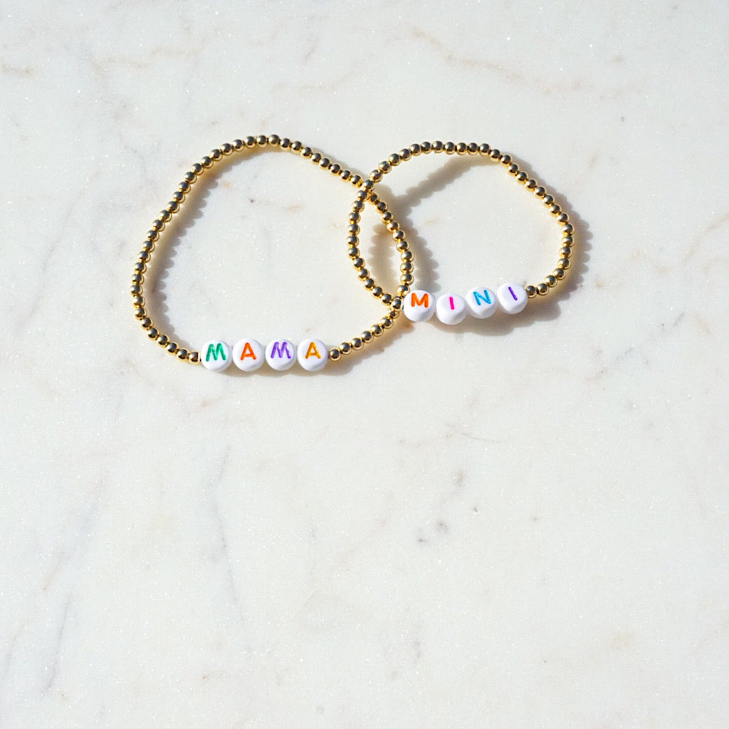 Mama and Mini Tiny Ted Bracelet Set