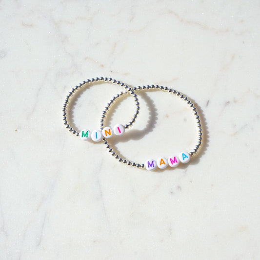 Mama and Mini Tiny Ted Bracelet Set