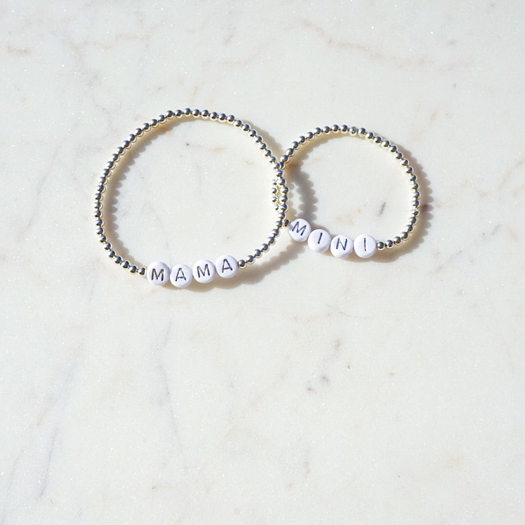 Mama and Mini Tiny Ted Bracelet Set