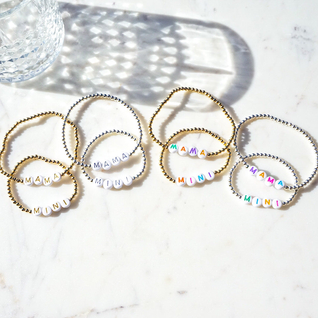 Mama and Mini Tiny Ted Bracelet Set