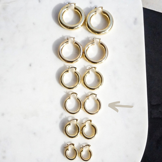 Zoey Chunky Hoops Small