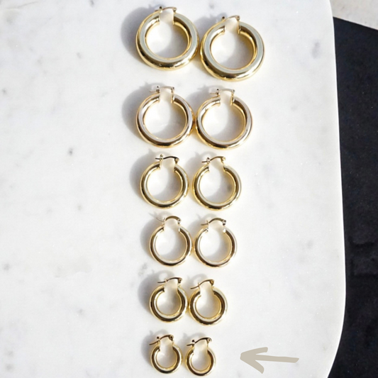 Zoey Chunky Hoops Mini