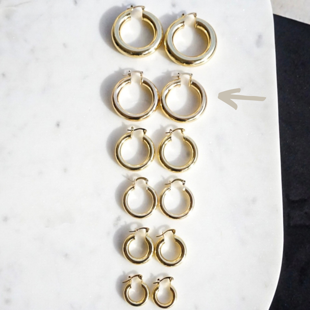Zoey Chunky Hoops Large