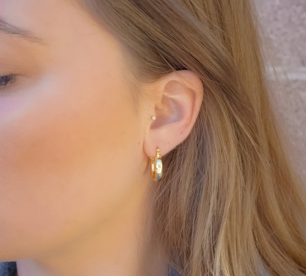 Zoey Chunky Hoops Mini