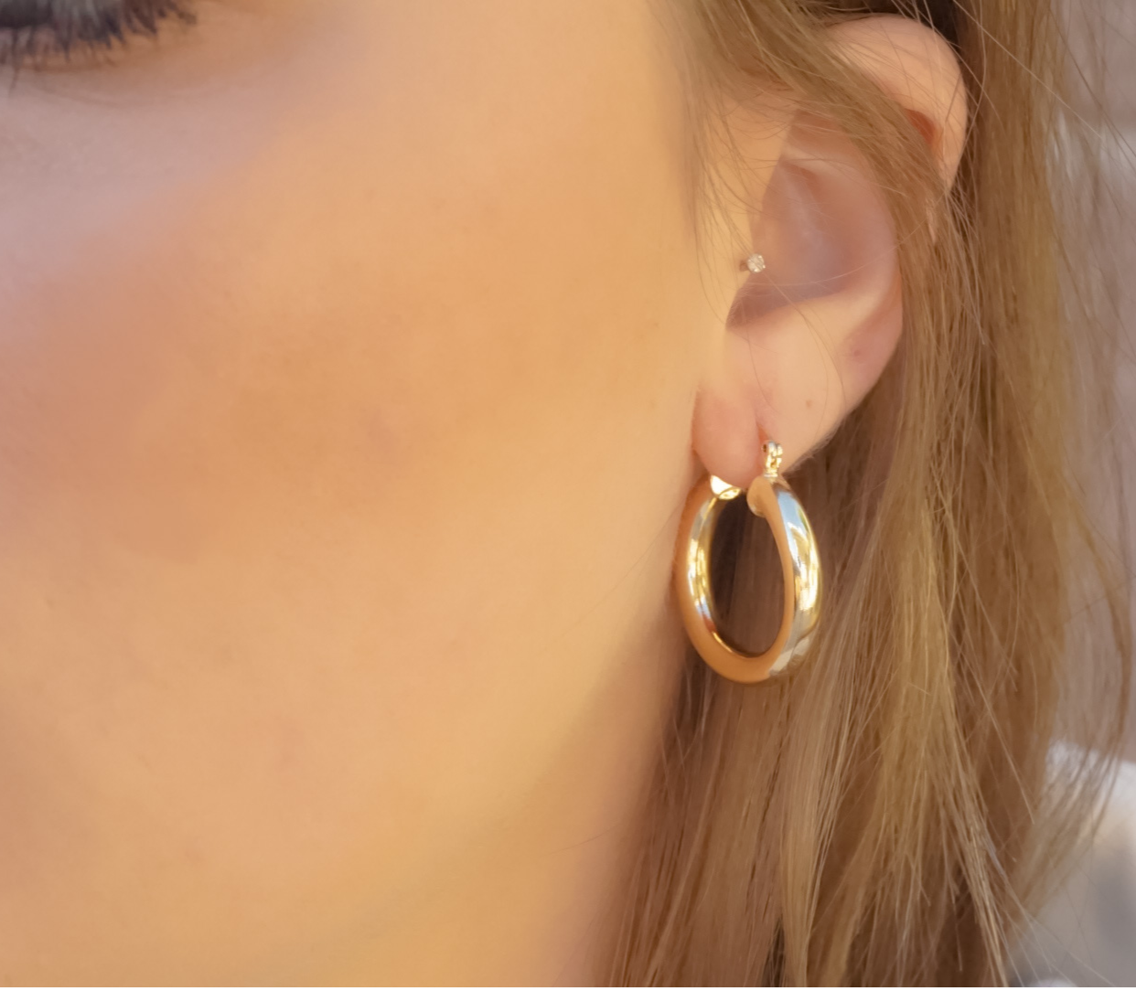 Zoey Chunky Hoops Small