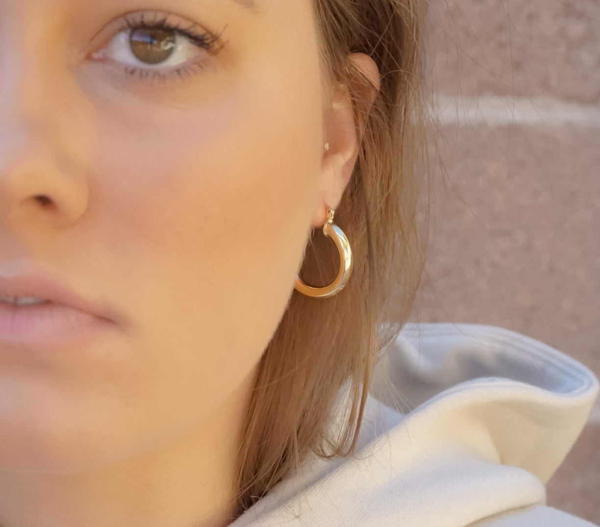 Zoey Chunky Hoops Small