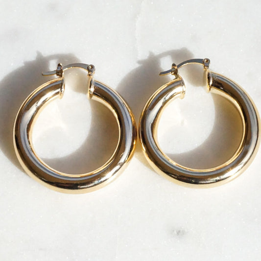 Zoey Chunky Hoops Large