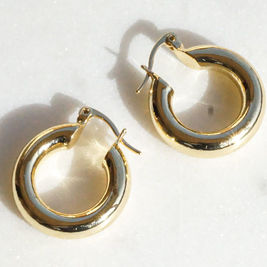 Zoey Chunky Hoops Petite