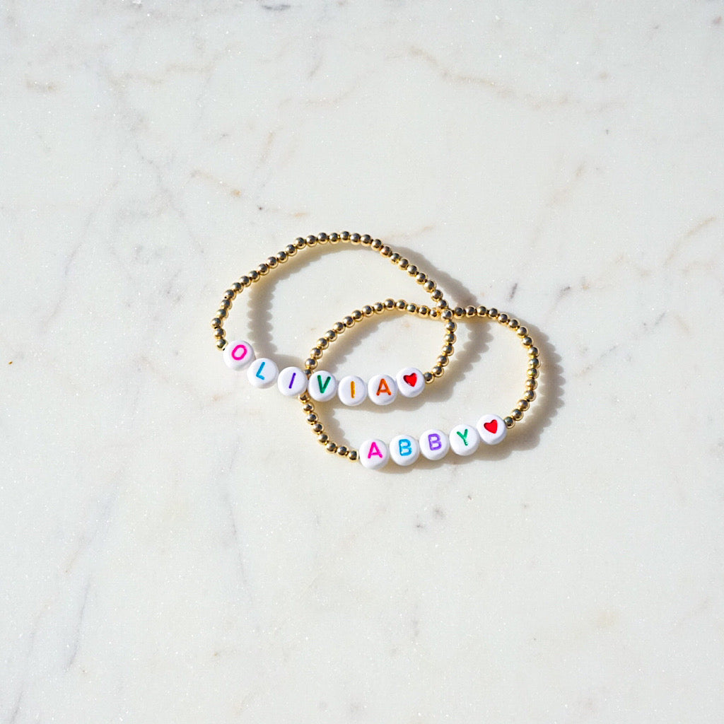Personalized Tiny Ted Bracelet - Colorful